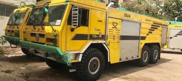 The arrival of the first ground service equipment to Senegal