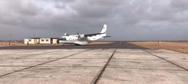 First test flight at Saint-Louis airport