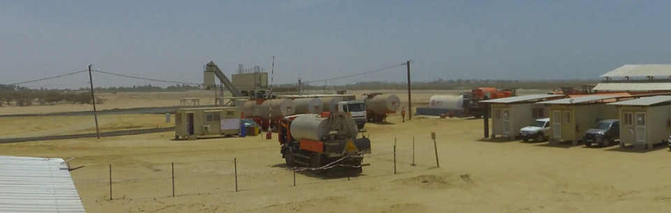 Construction of an asphalt plant