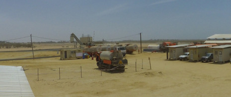 Construction of an asphalt plant