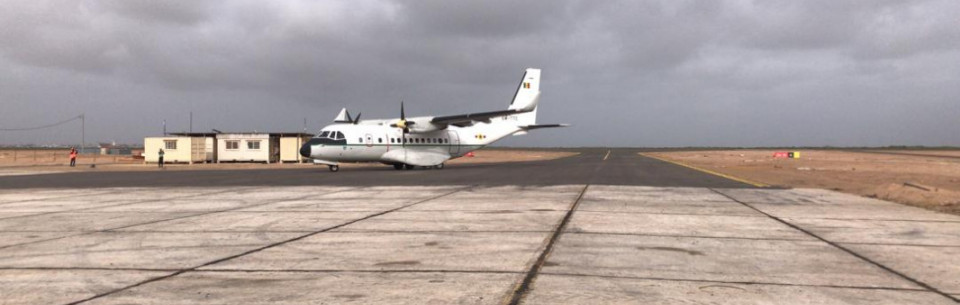 First test flight at Saint-Louis airport